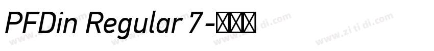 PFDin Regular 7字体转换